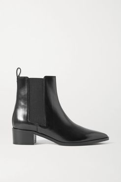 Lou Leather Chelsea Boots - Black