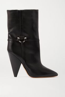 Lunder Leather Ankle Boots - Black