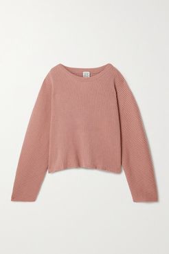 Kai Ribbed Merino Wool Sweater - Antique rose