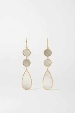 Polished Rock Candy 18-karat Gold Mother-of-pearl Earrings