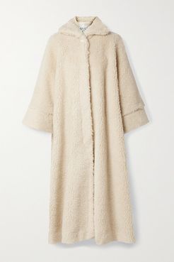 Harrold Oversized Faux Shearling Coat - Beige