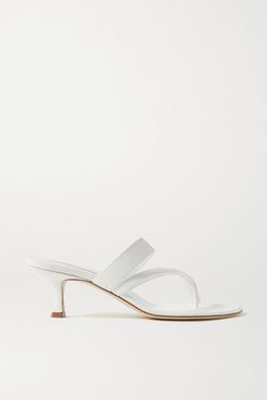 Susa Leather Sandals - White