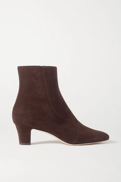 Myconia Suede Ankle Boots - Brown