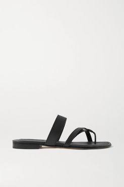 Susa Leather Sandals - Black