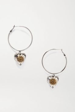 Silver- And Gold-tone Hoop Earrings