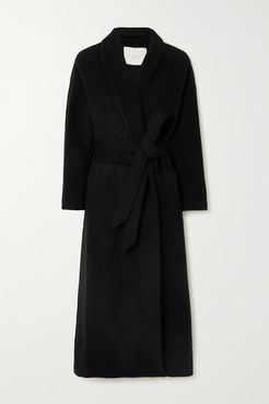 Envelope1976 - Net Sustain Houston Belted Wool Coat - Black