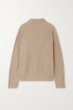 Envelope1976 - Net Sustain Zurich Cable-knit Merino Wool And Cashmere-blend Sweater - Beige