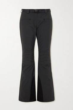 Basq Belted Straight-leg Ski Pants - Black