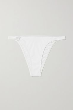 Marianne Swarovski Crystal-embellished Bikini Briefs - White