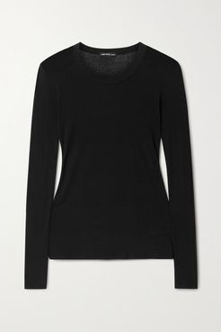 Ribbed Cotton Top - Black