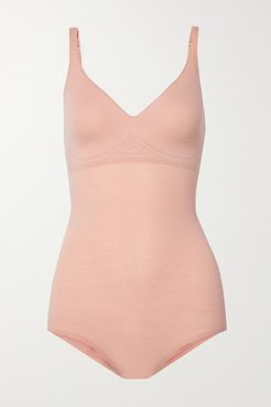 3w Stretch-cotton Bodysuit - Pink