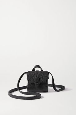 Milli Maestra Textured-leather Shoulder Bag - Black