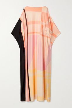 Net Sustain Stevie Printed Silk-jersey Maxi Dress - Blush