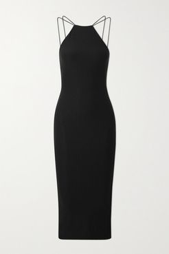 Shiloh Stretch-jersey Midi Dress - Black