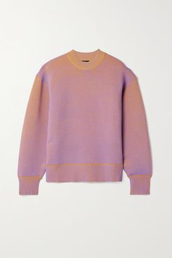 Sonny Ribbed Organic Cotton Sweatshirt - Lavender