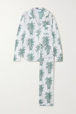 Howie Printed Organic Cotton Pajama Set - Green