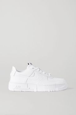 Air Force 1 Pixel Leather Sneakers - White