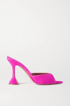 Caroline Calf Hair Mules - Fuchsia