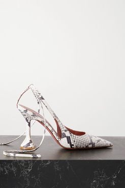 Karma Snake-effect Leather Pumps - Snake print