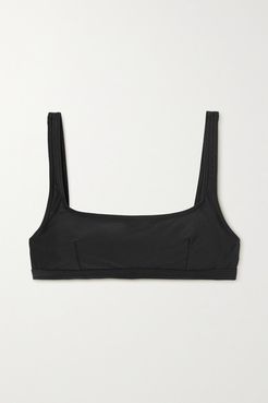 Net Sustain Nineties Stretch-repreve Bikini Top - Black