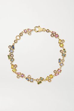 18-karat Gold, Diamond And Sapphire Bracelet