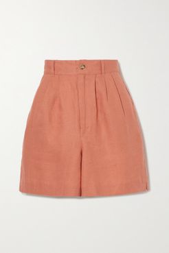 Bello Linen Shorts - Orange