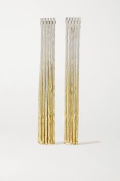 Feeler Gold Vermeil And Silver Earrings