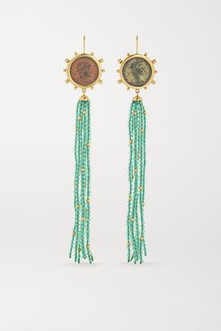 Constantine 18-karat Gold, Bronze And Agate Earrings