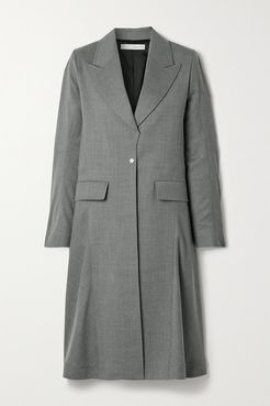 Watteau Wool-blend Coat - Anthracite