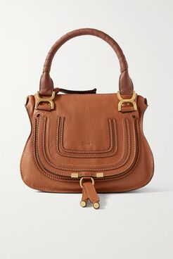 Marcie Small Textured-leather Tote - Tan