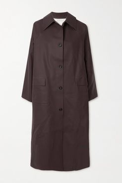 Rubber Trench Coat - Chocolate