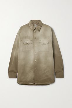 Net Sustain Dégradé Organic Cotton-twill Jacket - Tan