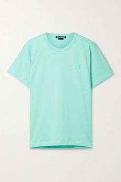 Net Sustain Appliquéd Organic Cotton-jersey T-shirt - Mint