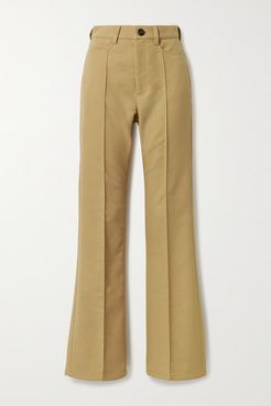 Twill Flared Pants - Camel