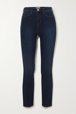 Marguerite Cropped High-rise Skinny Jeans - Blue