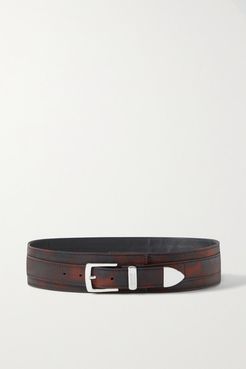 Brandon Maxwell - Printed Shell Waist Belt - Brown