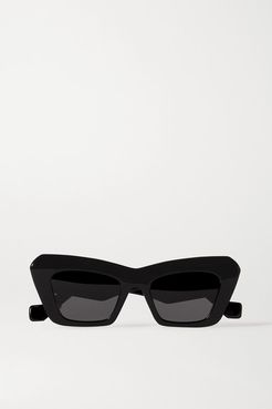 Oversized Cat-eye Acetate Sunglasses - Black