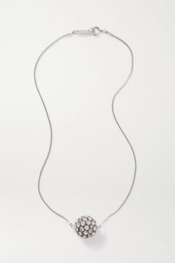 Silver-tone Crystal Necklace