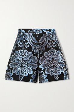 Alice Olivia - Hera Brocade Shorts - Black