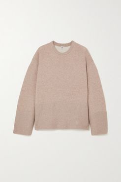 Oversized Cashmere Sweater - Beige