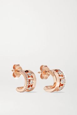 Move Romane 18-karat Rose Gold Diamond Hoop Earrings