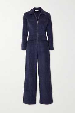 Cissy Cotton-corduroy Jumpsuit - Navy