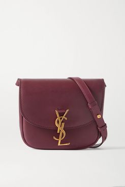 Kaia Small Leather Shoulder Bag - Burgundy