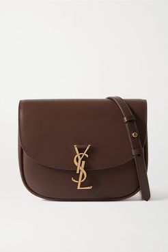 Kaia Medium Leather Shoulder Bag - Brown