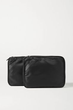 Set Of Two Nylon And Tpu Packing Cubes - Black