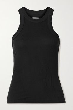 The Rivington Ribbed Stretch-tencel Lyocell Tank - Black