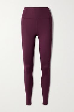 Compressive Stretch Leggings - Plum