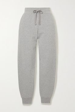Mélange French Organic Cotton-blend Terry Track Pants - Gray