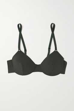 Lumière Annissa Stretch-jersey Underwired Bra - Forest green