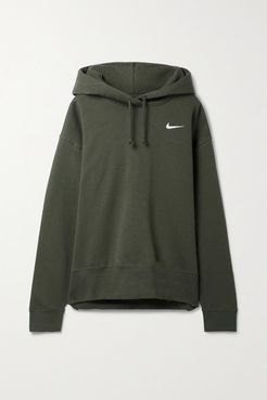 Cotton-blend Jersey Hoodie - Army green
